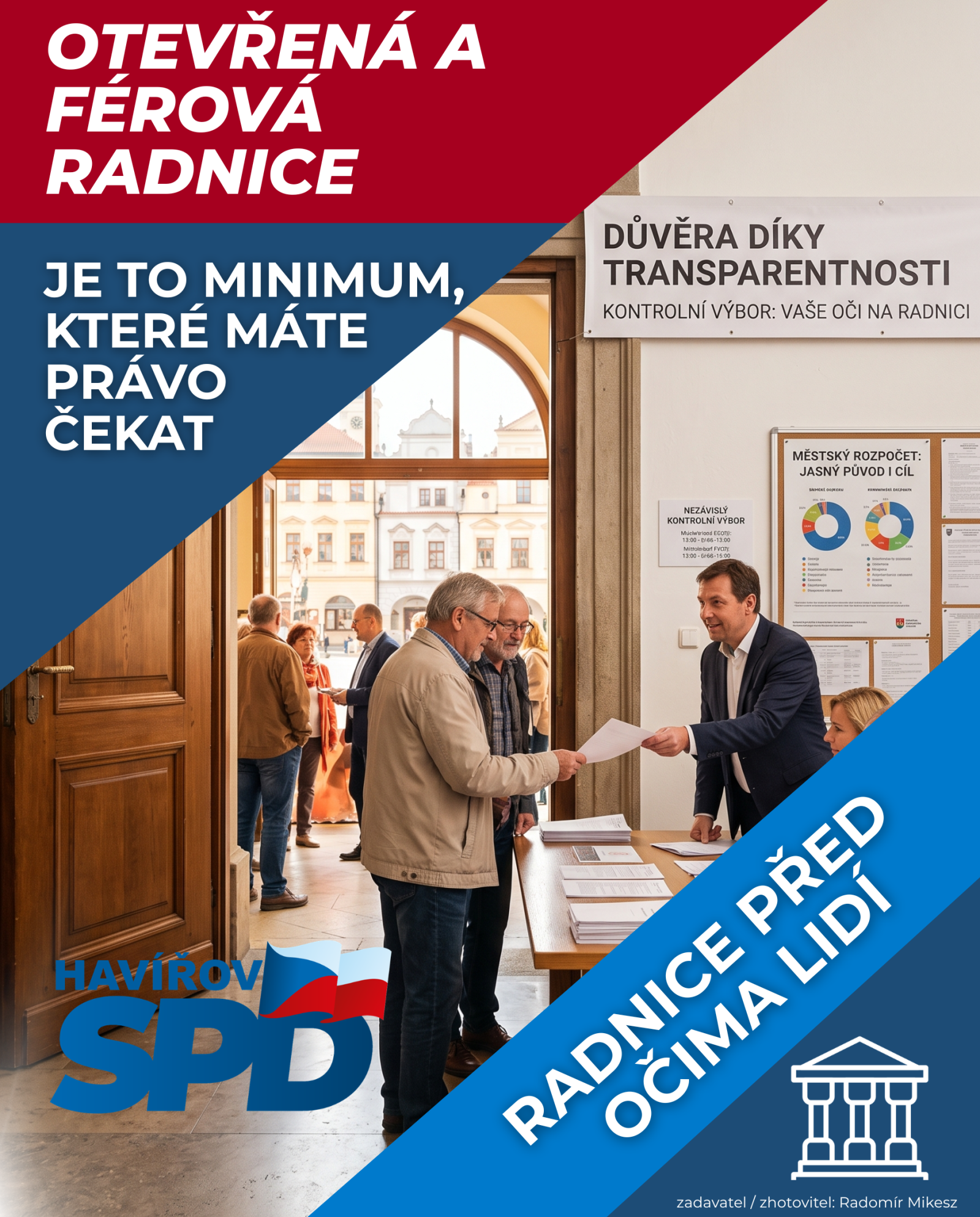Radnice před očima lidí